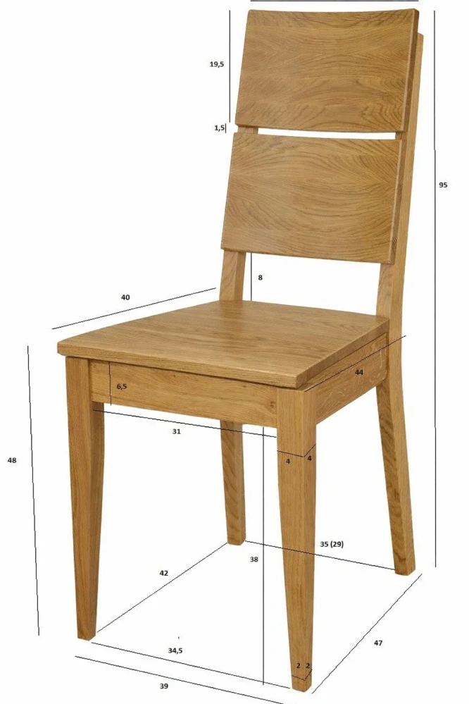 Drewmax KT172 dřevěná židle masiv buk