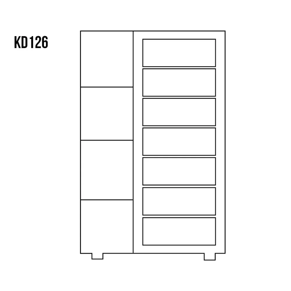 Drewmax KD126 dřevěná komoda masiv borovice