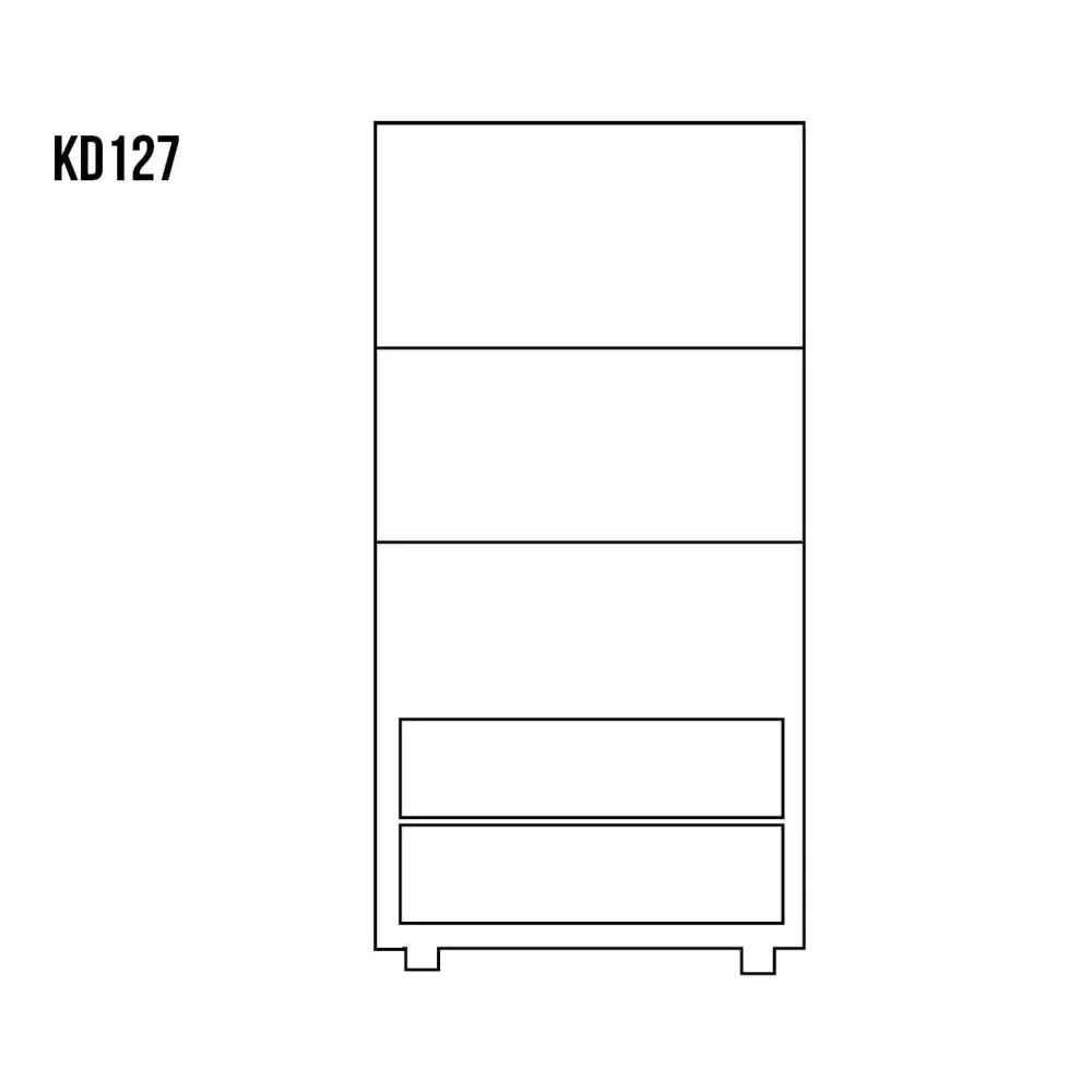Drewmax KD127 dřevěná komoda masiv borovice