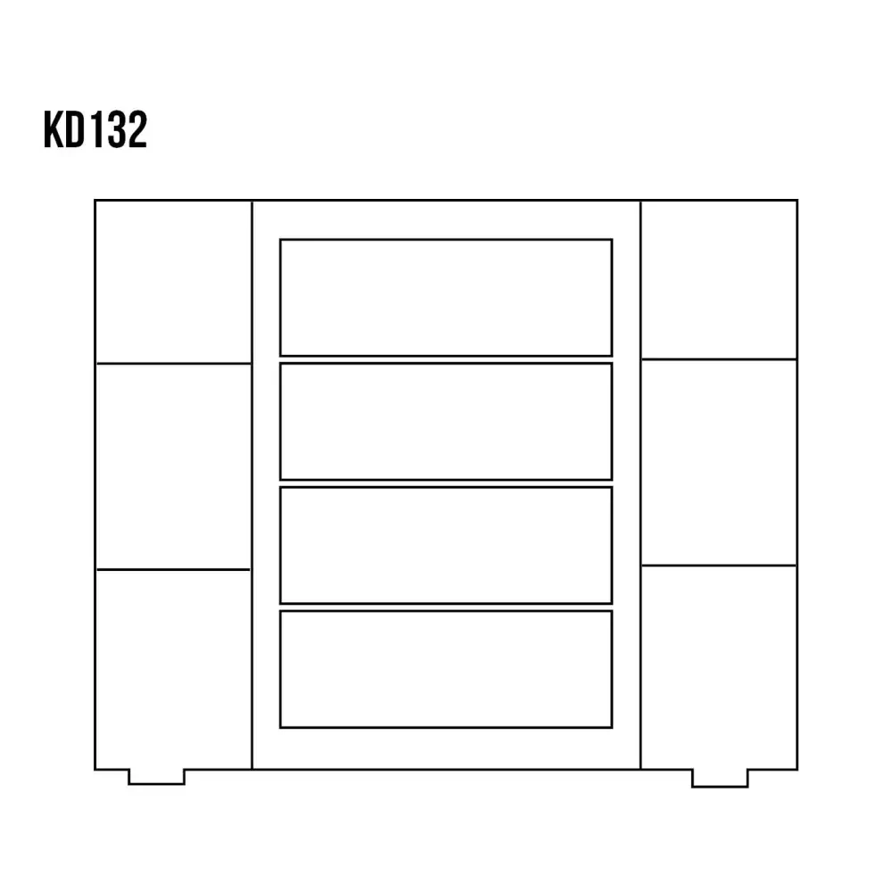 Drewmax KD132 dřevěná komoda masiv borovice