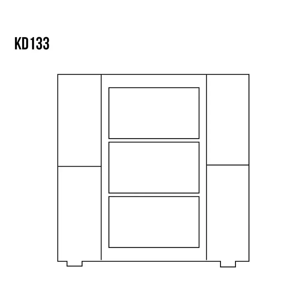 Drewmax KD133 dřevěná komoda masiv borovice