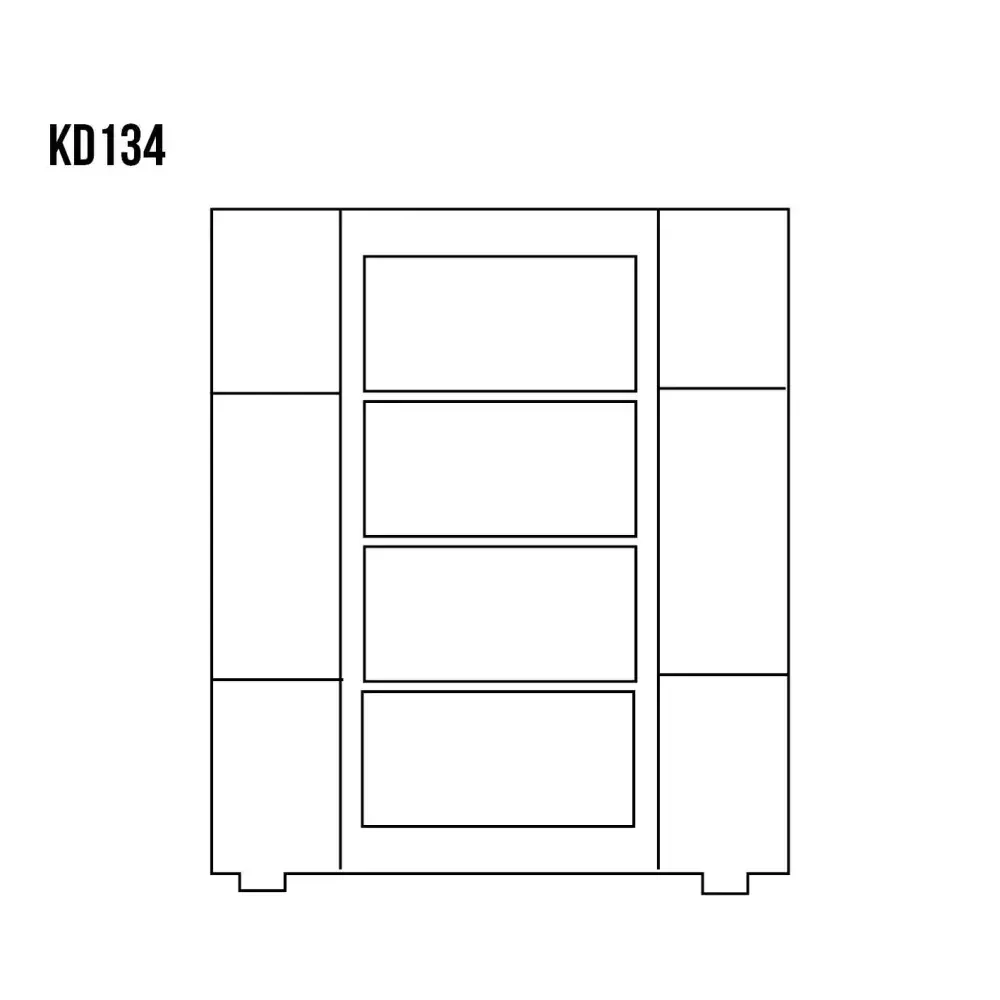 Drewmax KD134 dřevěná komoda masiv borovice