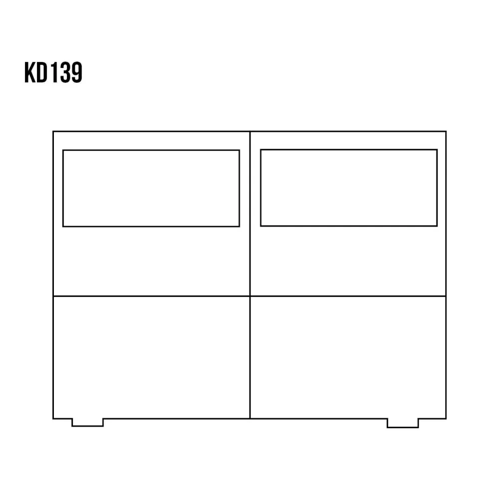 Drewmax KD139 dřevěná komoda masiv borovice