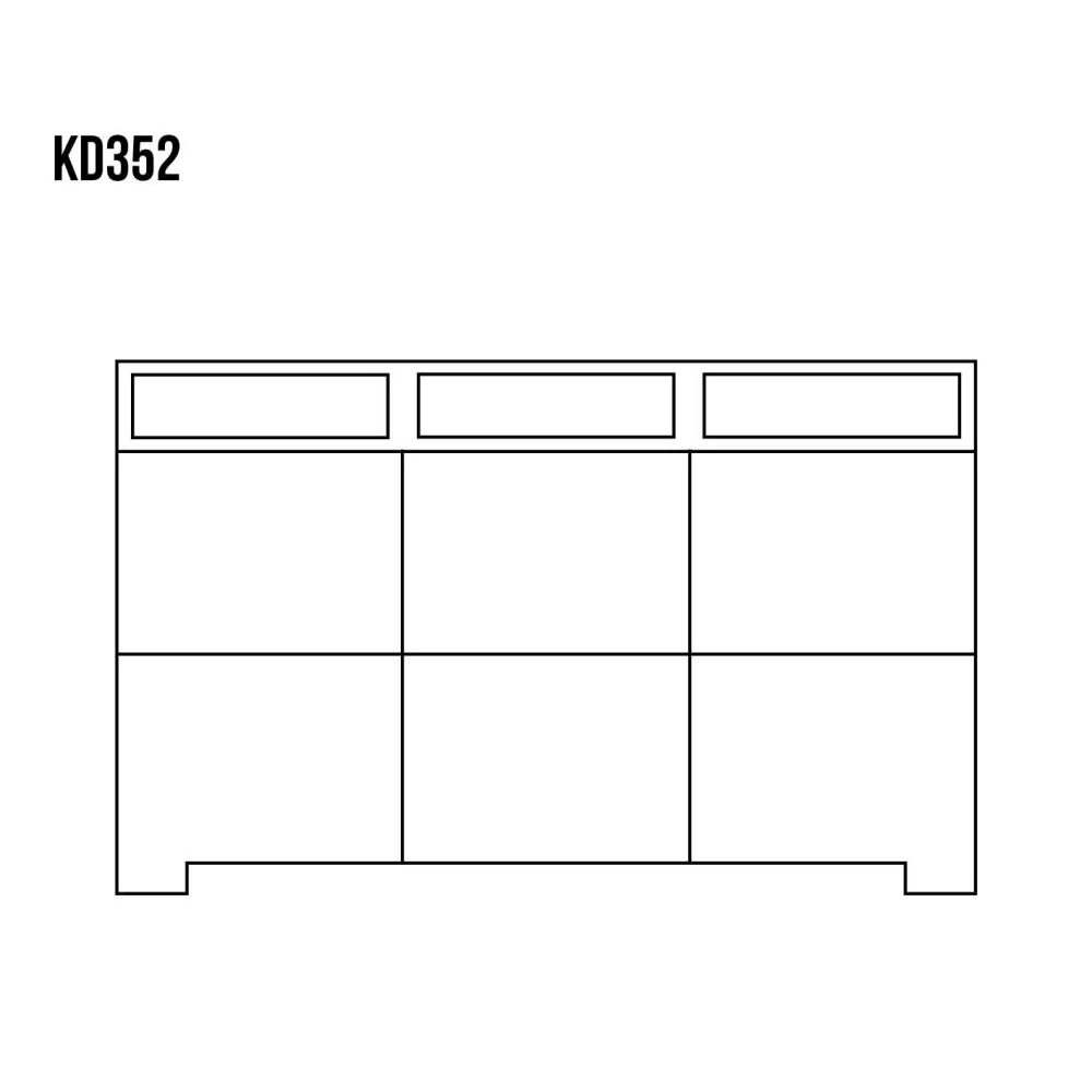 Drewmax KD352 dřevěná komoda masiv dub