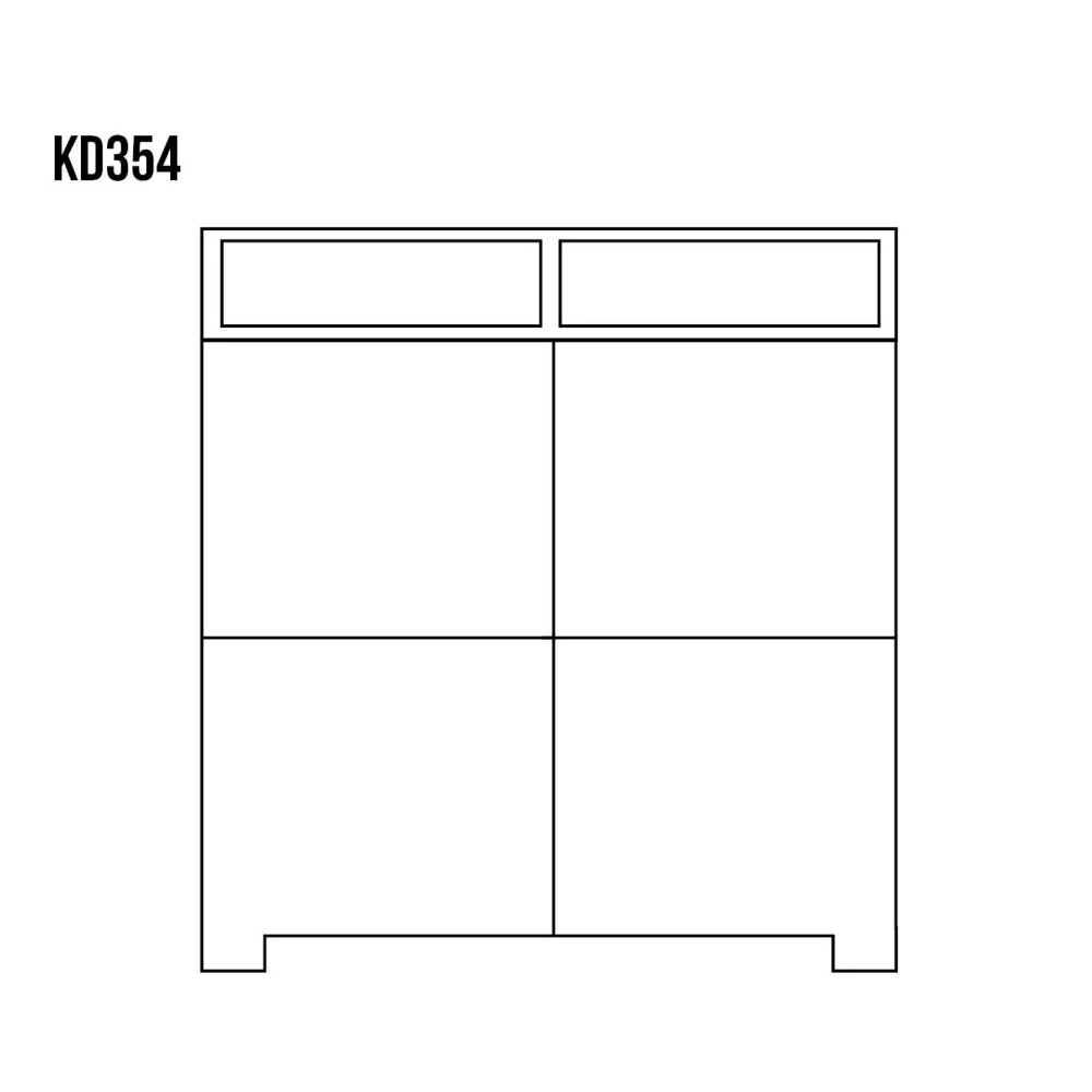 Drewmax KD354 dřevěná komoda masiv dub