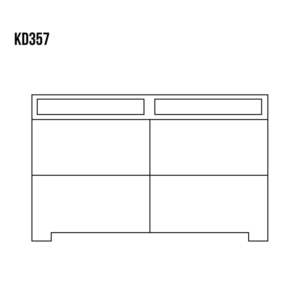 Drewmax KD357 dřevěná komoda masiv dub