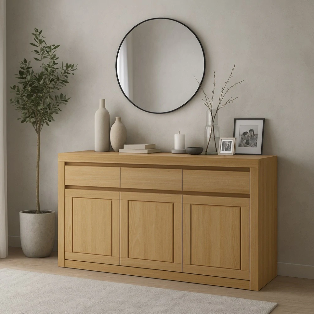 Drewmax KD402 dřevěná komoda masiv buk