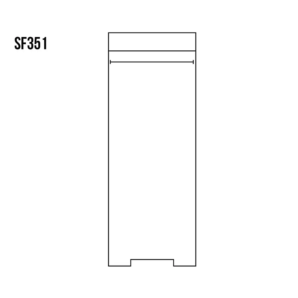 Drewmax SF351 skříň šatní masiv dub