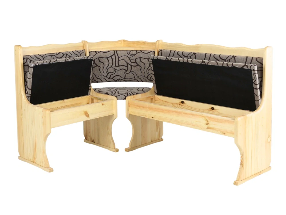 Drewmax NR111 dřevěná rohová lavice masiv borovice