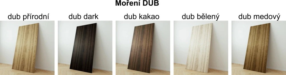 Drewmax LT332 dřevěný toaletní stolek masiv dub