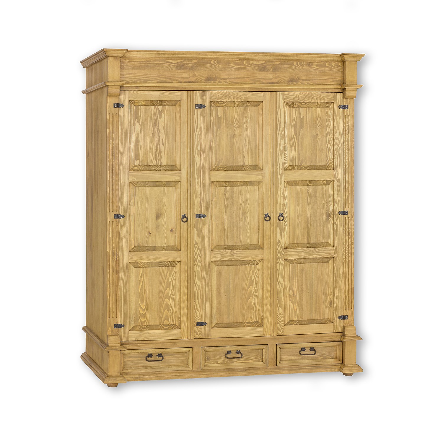 Drewmax SF811/2 skříň šatní masiv borovice rustikal