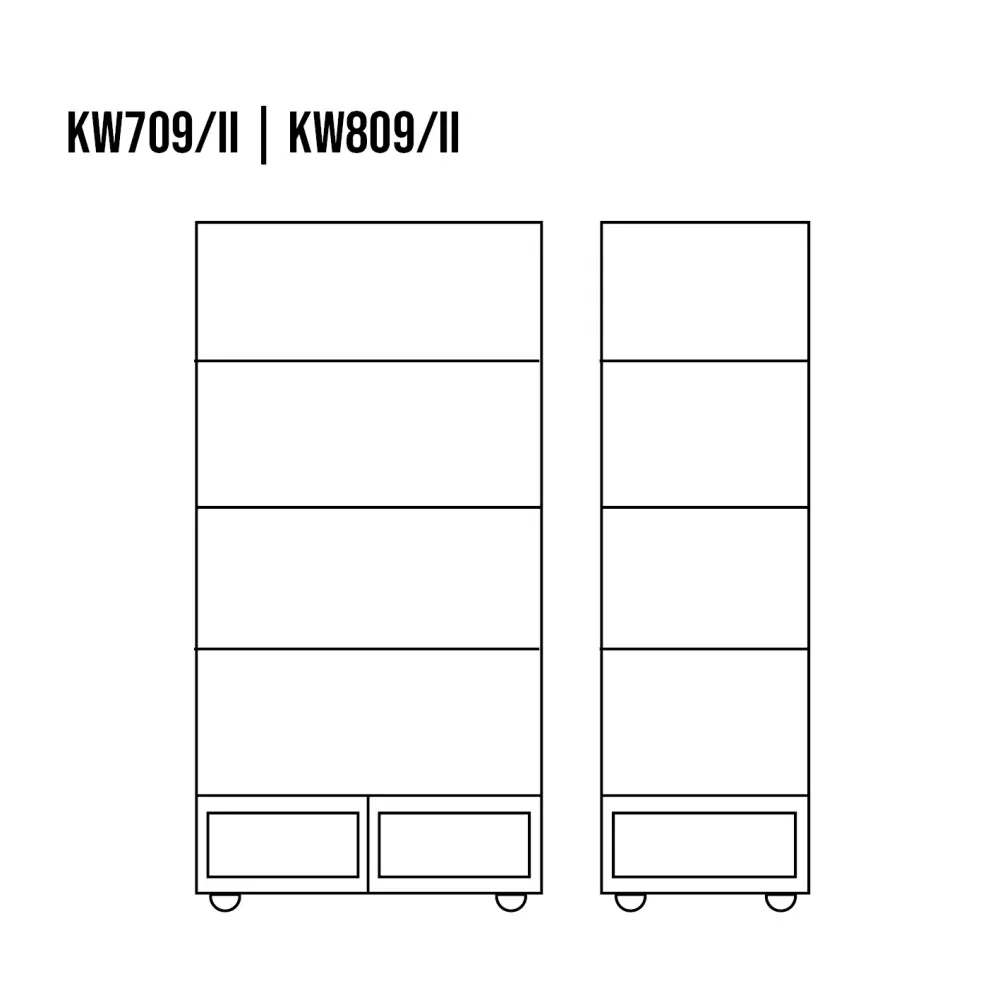 Drewmax KW709/II dřevěná vitrína masiv borovice rustikal