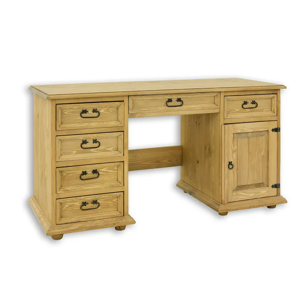 Drewmax BR702 psací stůl masiv borovice rustikal