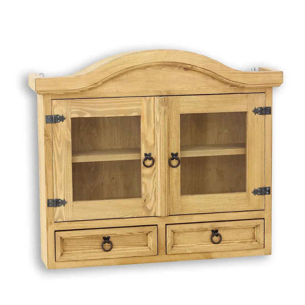 Drewmax KW711 závěsný kredenc/polička masiv borovice rustikal