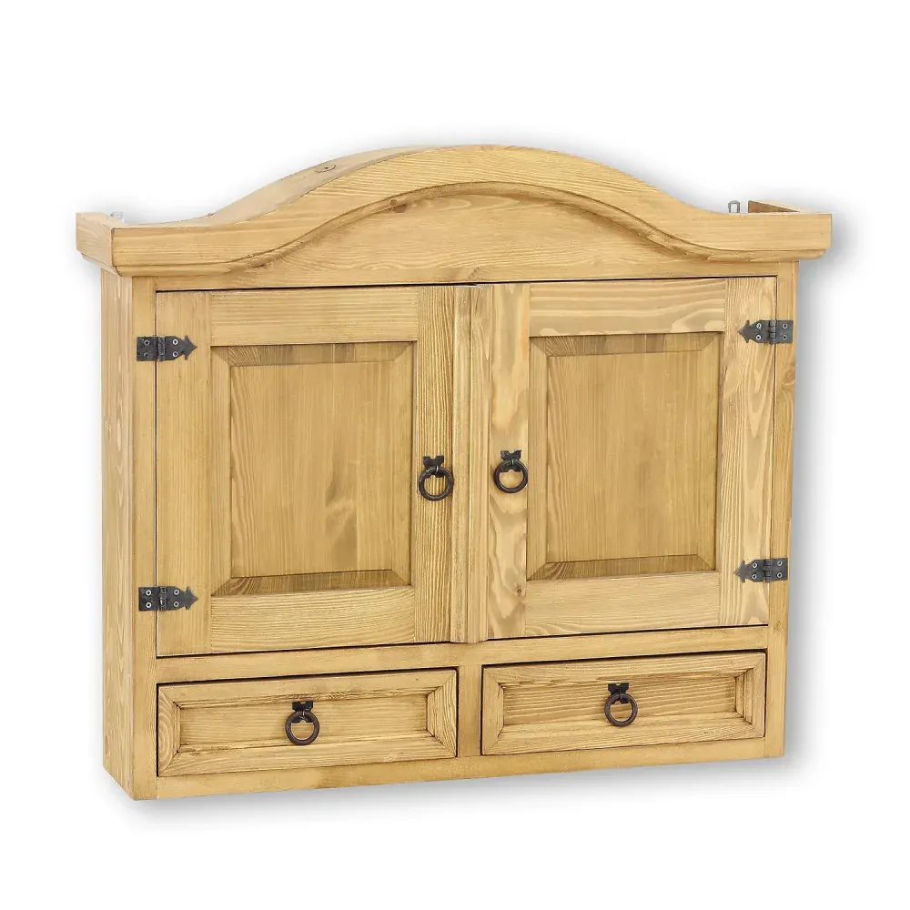 Drewmax KW712 závěsný kredenc/polička masiv borovice rustikal