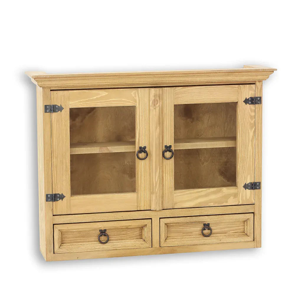 Drewmax KW713 závěsný kredenc/polička masiv borovice rustikal