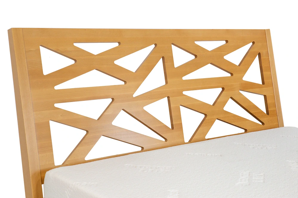 Drewmax LK164 140x200 cm dřevěná postel masiv buk dvojlůžko