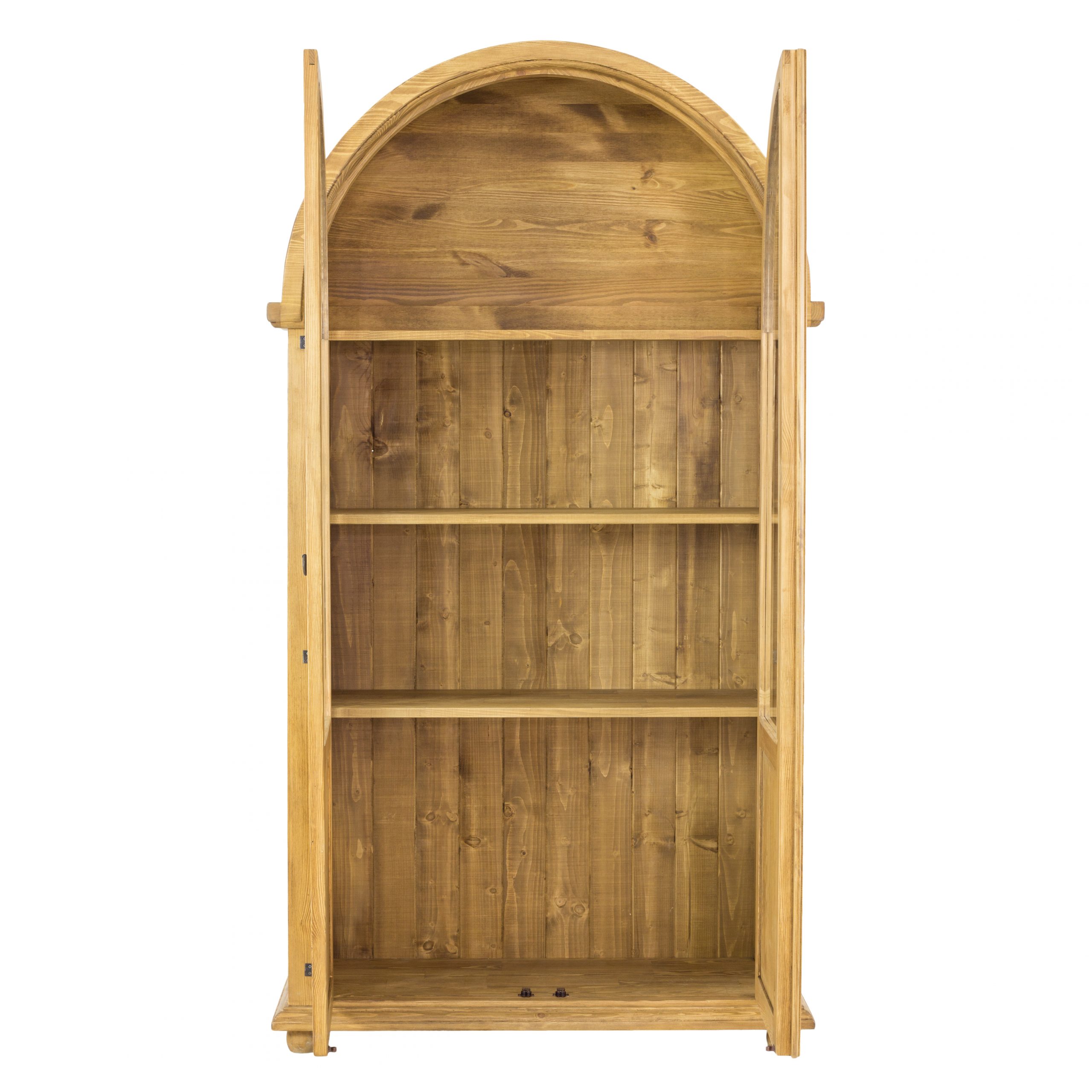 Drewmax KW815 dřevěná vitrína masiv borovice rustikal