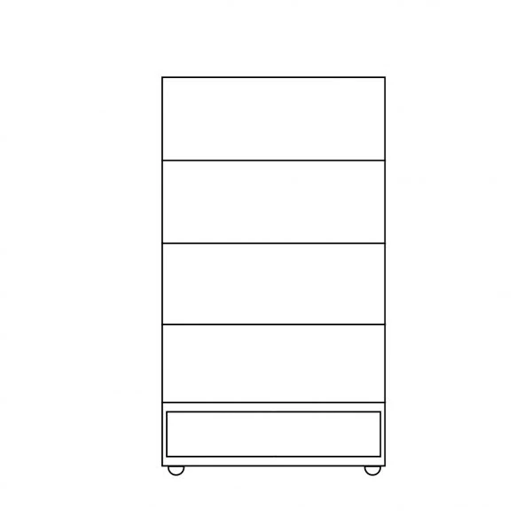 Drewmax SF848 skříň šatní masiv borovice rustikal