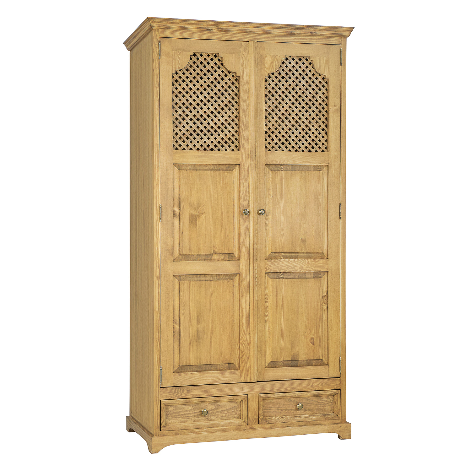 Drewmax SF806 skříň šatní masiv borovice rustikal