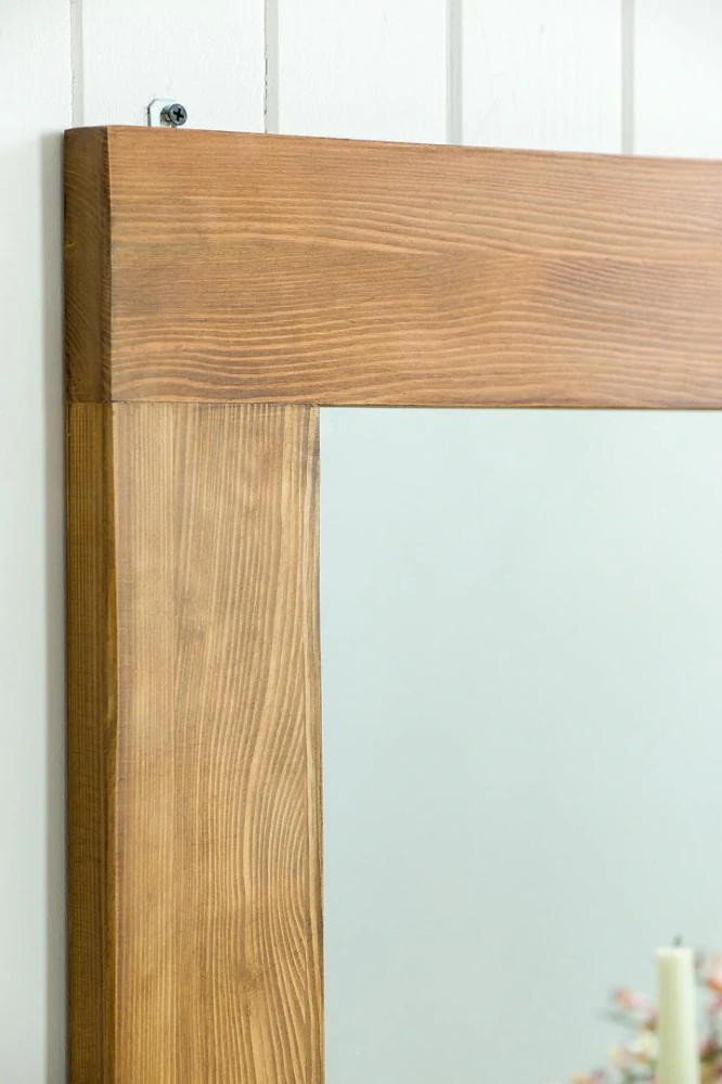 Drewmax LA705 zrcadlo masiv borovice rustikal 