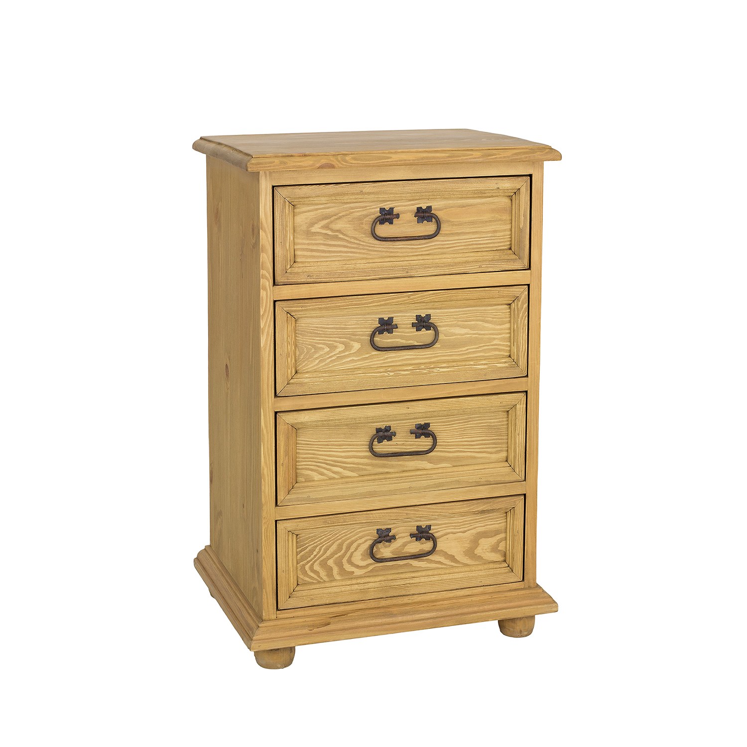 Drewmax KD800 dřevěná komoda masiv borovice rustikal