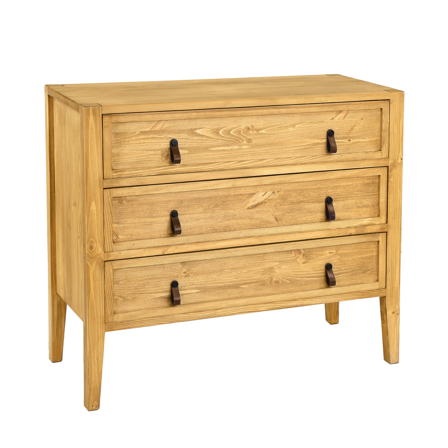 Drewmax KD713 dřevěná komoda masiv borovice rustikal