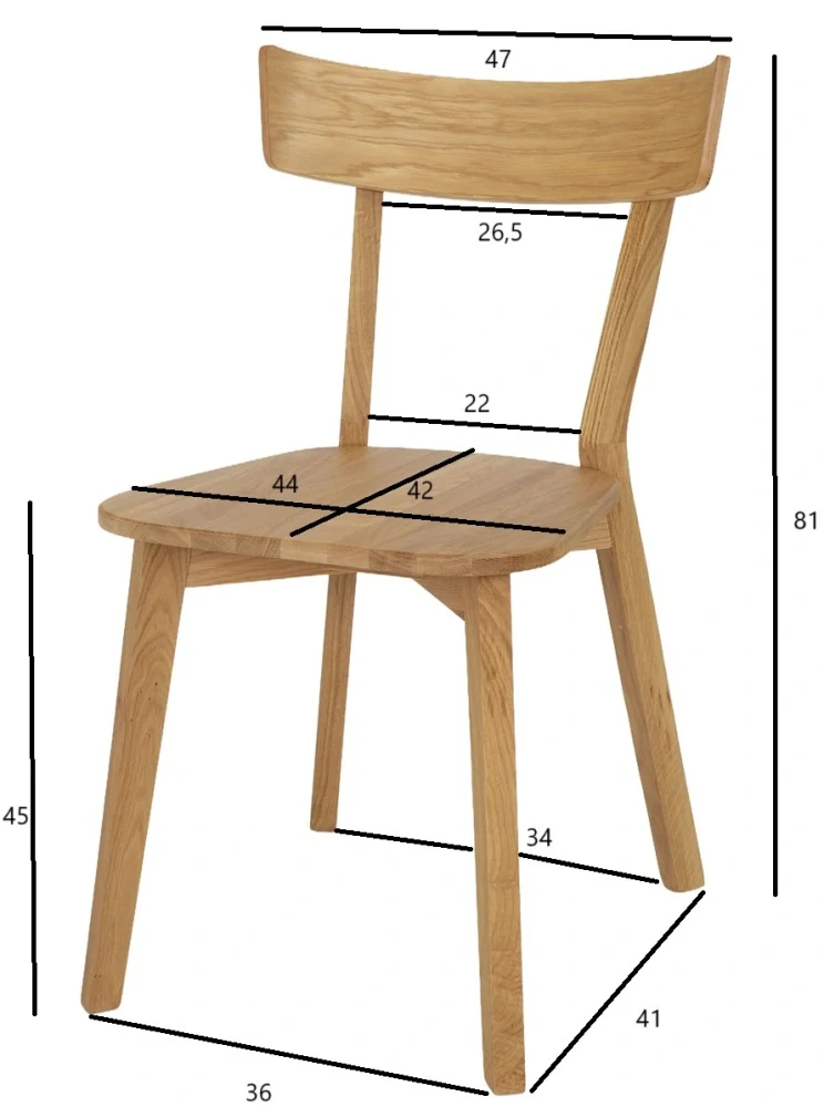 Drewmax KT300 jídelní židle dub