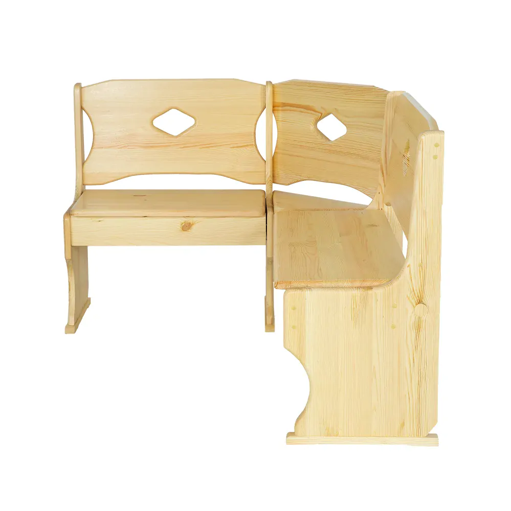 Drewmax NR103 dřevěná rohová lavice masiv borovice