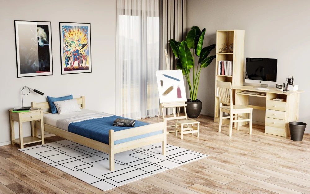 Drewmax KT110 dřevěná židle masiv borovice 