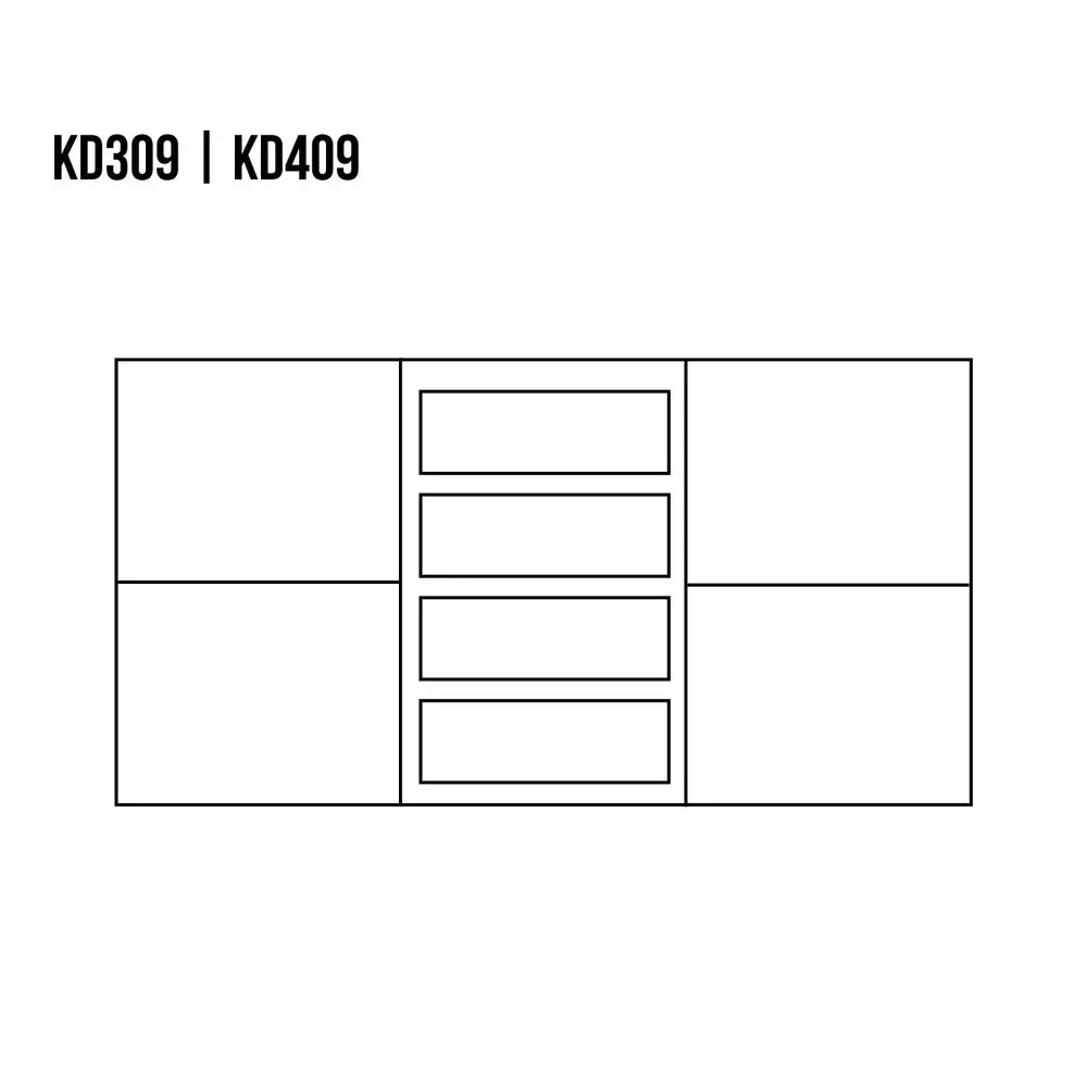Drewmax KD409 dřevěná komoda masiv buk 