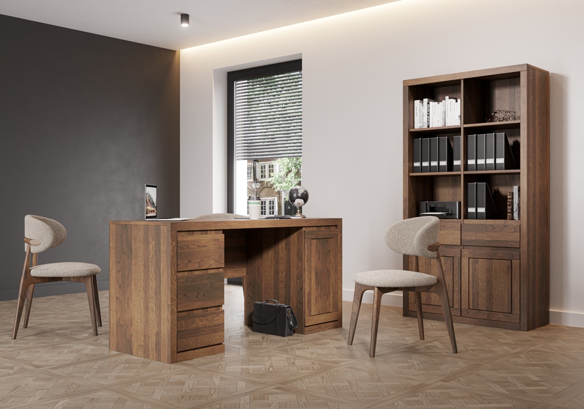 Drewmax PK311 dřevěná police masiv dub