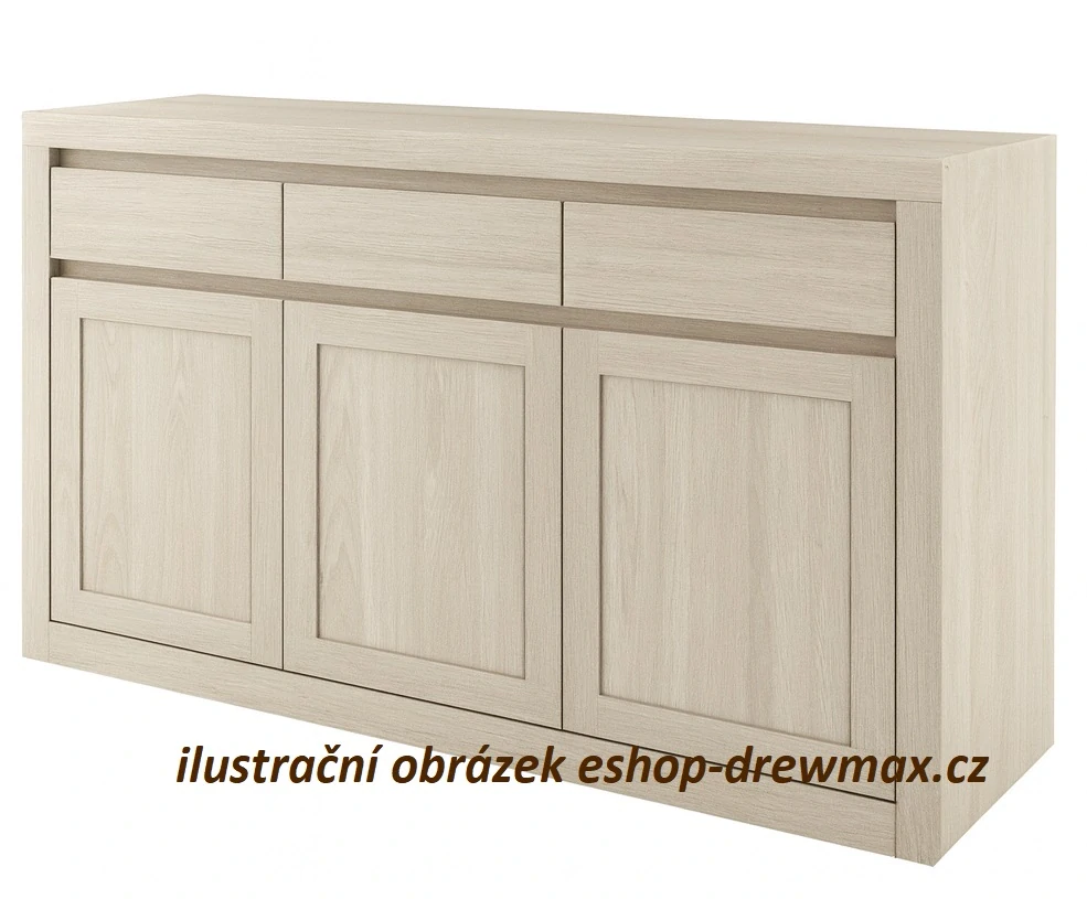 Drewmax KD402 dřevěná komoda masiv buk