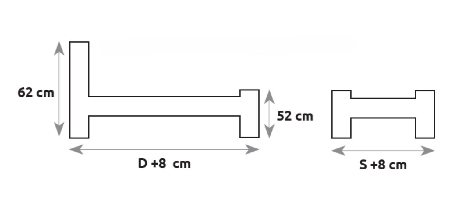 Drewmax LK157 80x200 cm - Dřevěná postel masiv jednolůžko