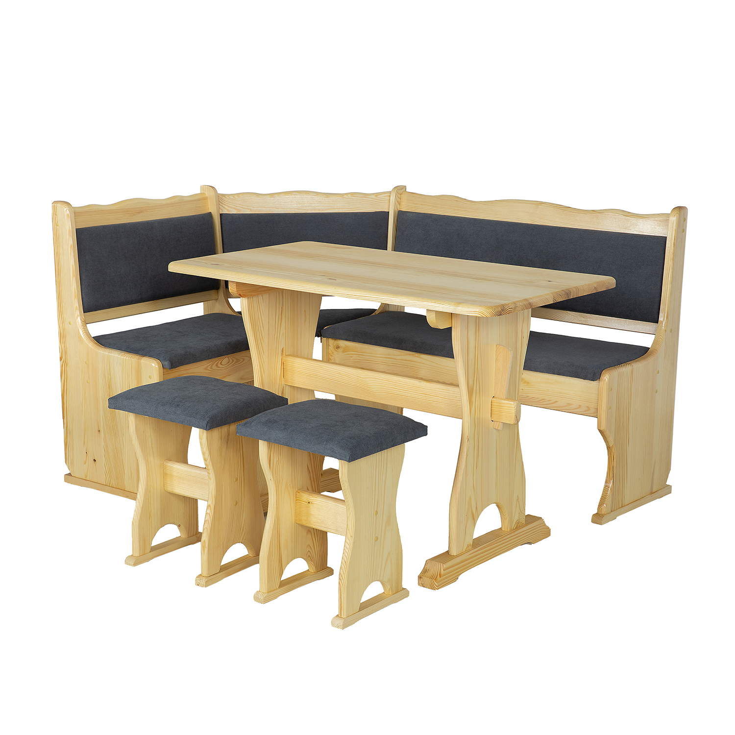 Drewmax NR107 dřevěná rohová lavice masiv borovice