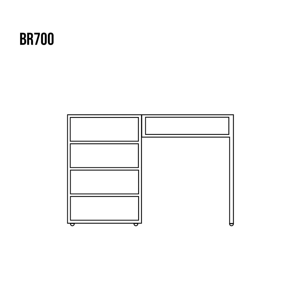Drewmax BR700 psací stůl masiv borovice rustikal