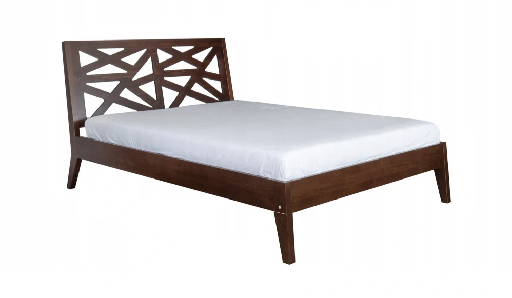 Drewmax LK164 120x200 cm dřevěná postel masiv buk dvojlůžko