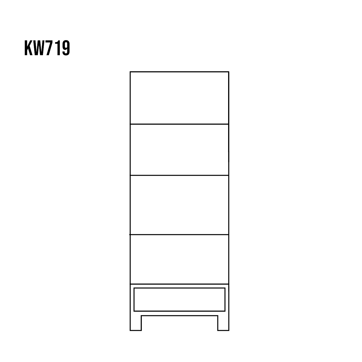 Drewmax KW719 dřevěná vitrína masiv borovice rustikal