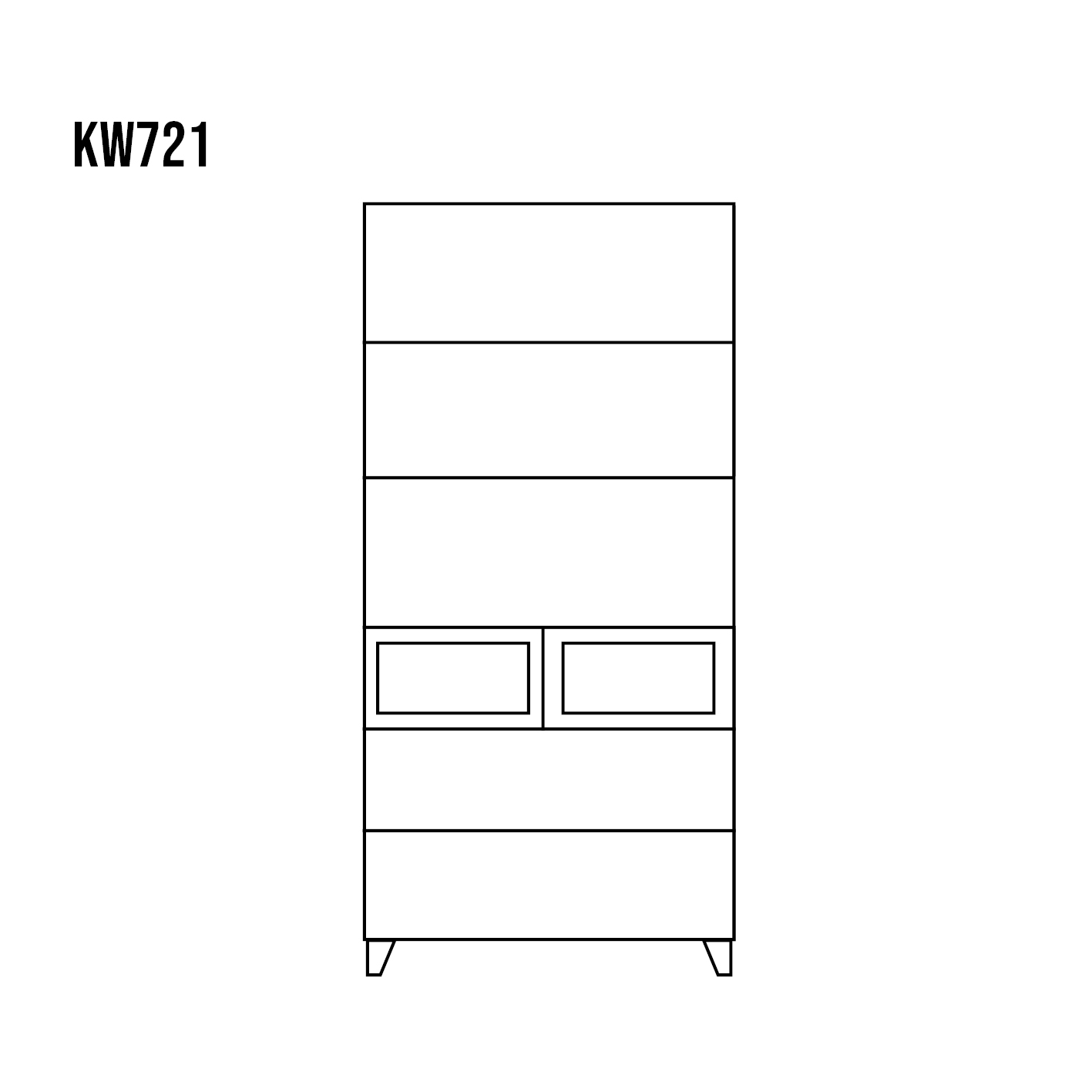 Drewmax KW721 dřevěný kredenc masiv borovice rustikal