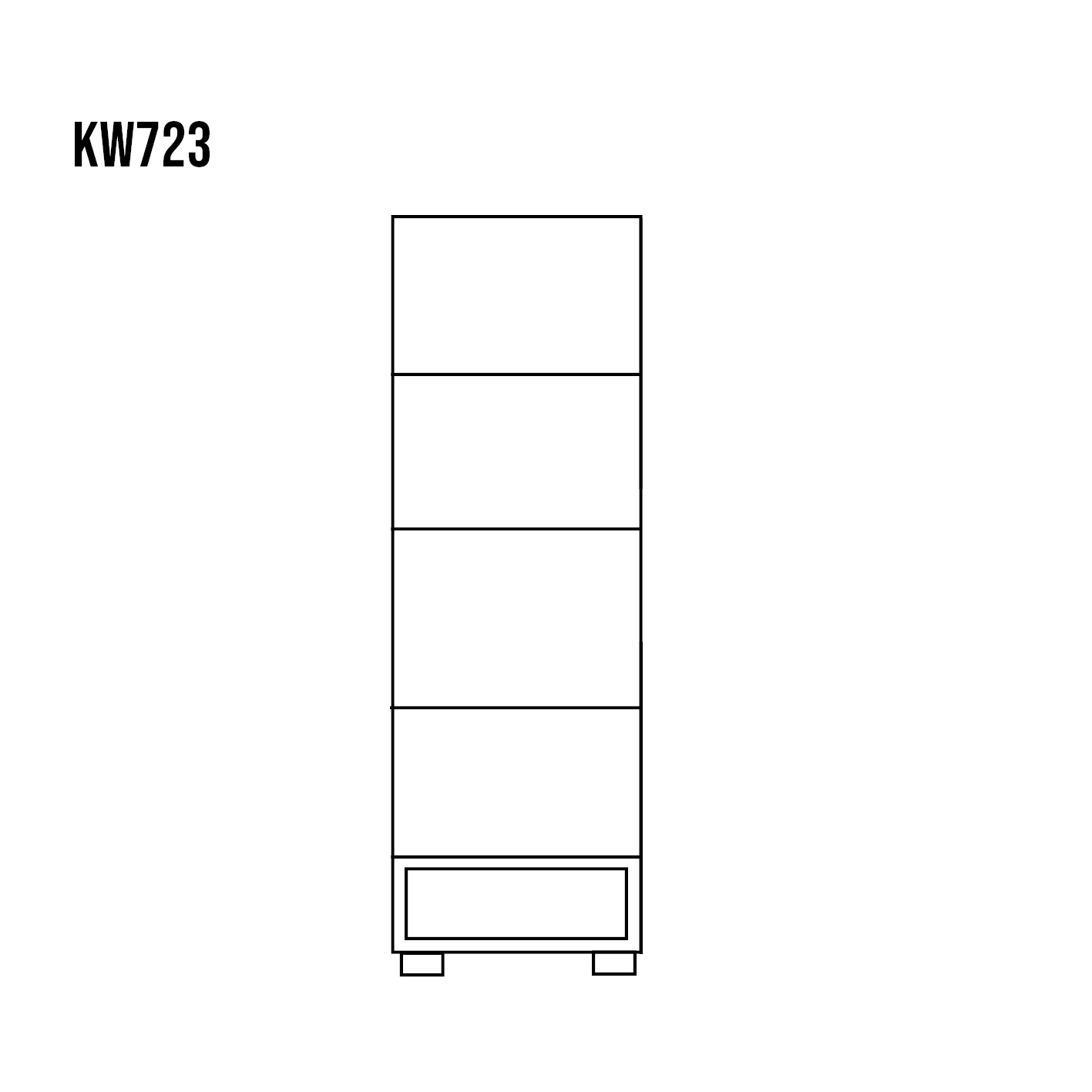 Drewmax KW723 dřevěná vitrína masiv borovice rustikal