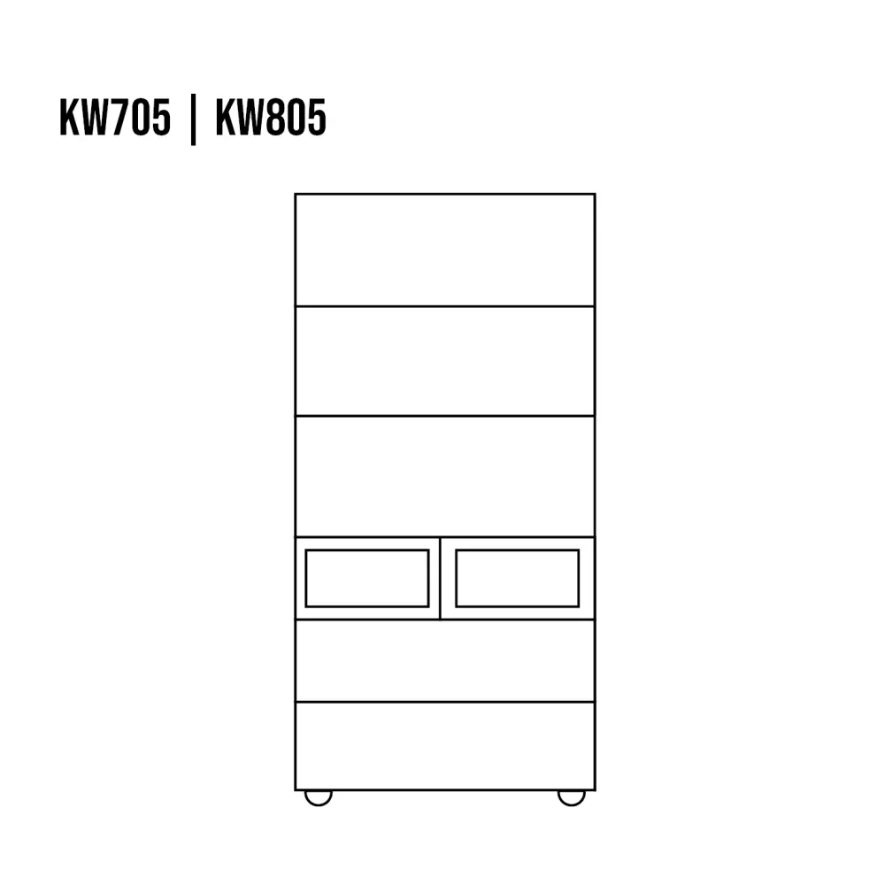 Drewmax KW705 dřevěný kredenc masiv borovice rustikal