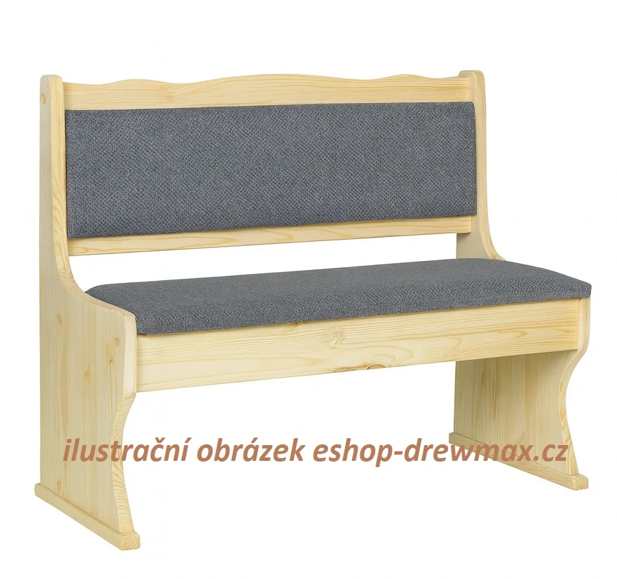 Drewmax NR106 dřevěná lavice masiv borovice