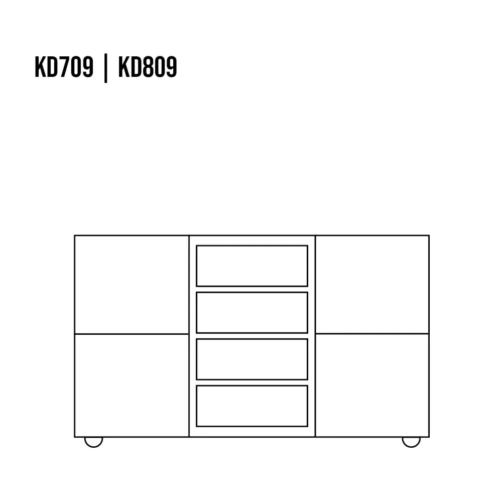 Drewmax KD809 dřevěná komoda masiv borovice rustikal