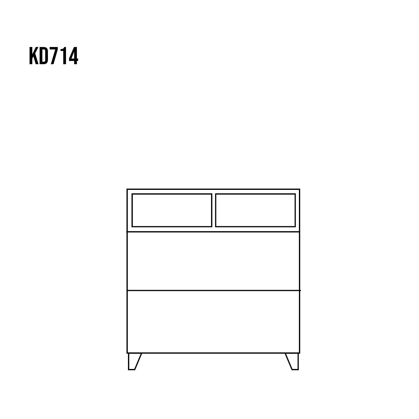 Drewmax KD714 dřevěná komoda masiv borovice rustikal