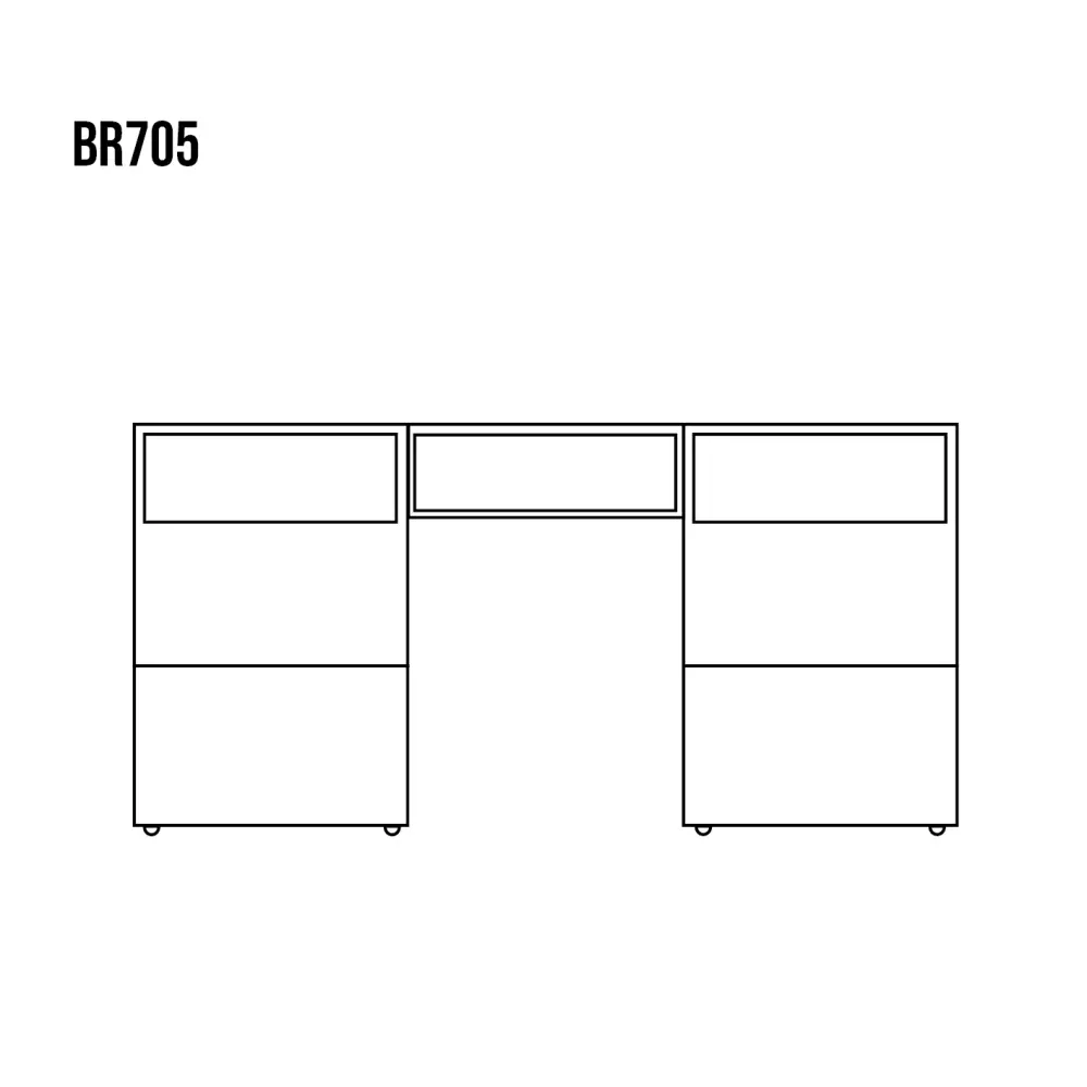Drewmax BR705 psací stůl masiv borovice rustikal