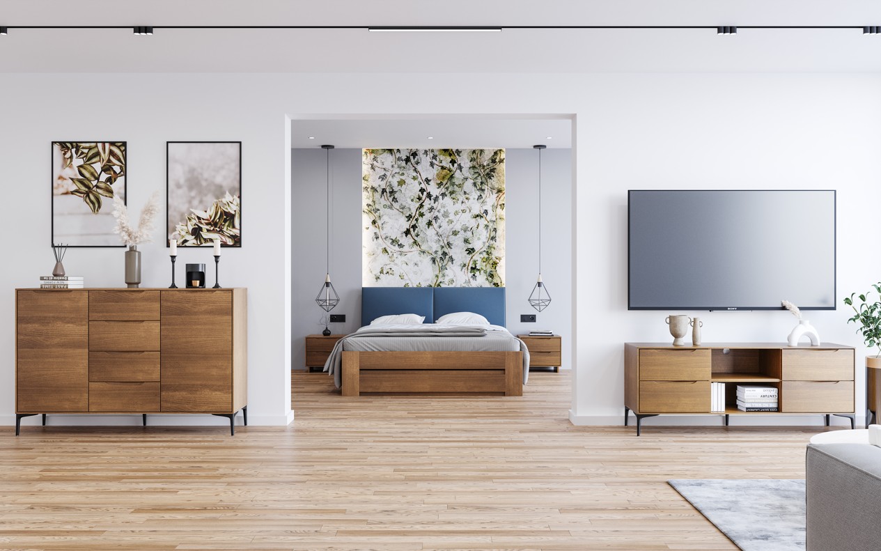 Drewmax ST170 140x90 cm dřevěný jídelní stůl masiv buk