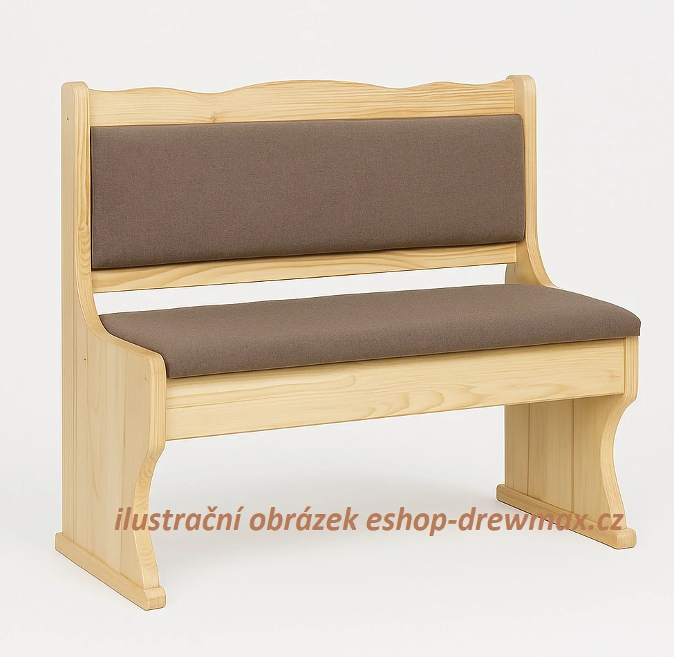 Drewmax NR106 dřevěná lavice masiv borovice