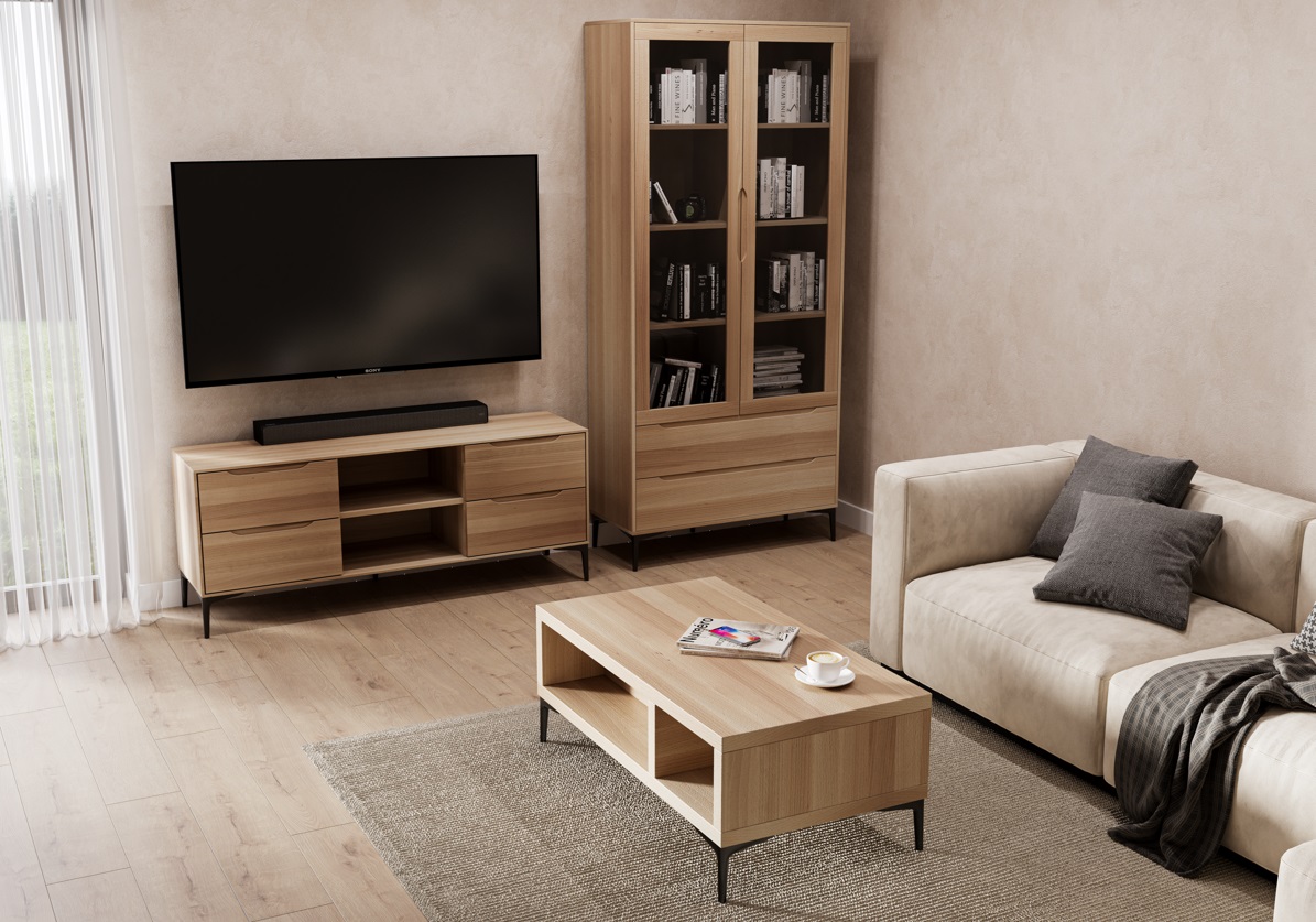 Drewmax ST171 120 dřevěný konferenční stůl masiv buk 