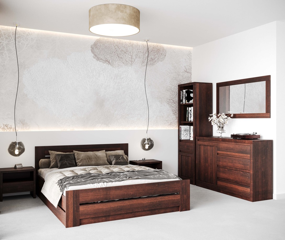 Drewmax PK211 dřevěná police masiv buk