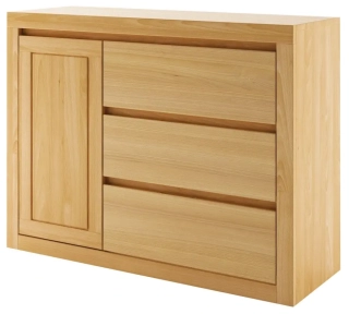 Drewmax KD415 dřevěná komoda masiv buk 